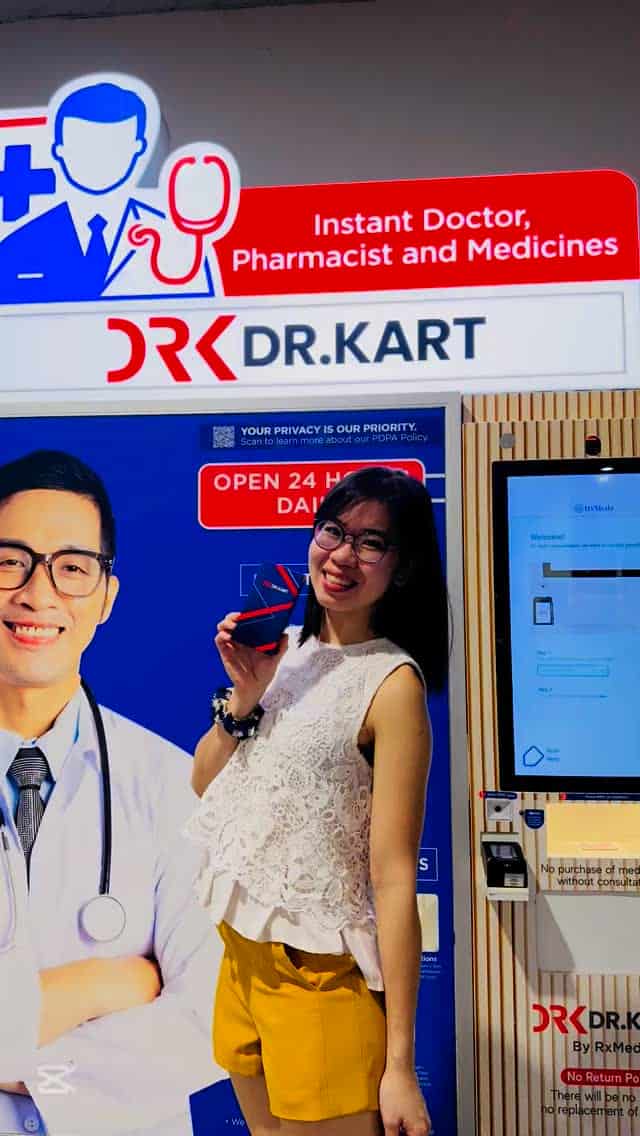 woanying24 visiting the Dr. Kart healthcare vending machine